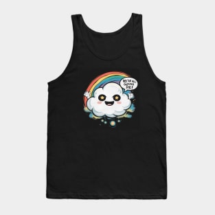 Cheerful Cloud and Rainbow Tank Top